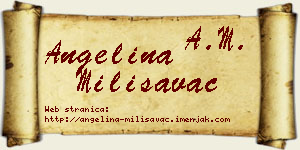 Angelina Milisavac vizit kartica